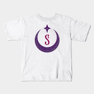 S - Moon Monogram Kids T-Shirt